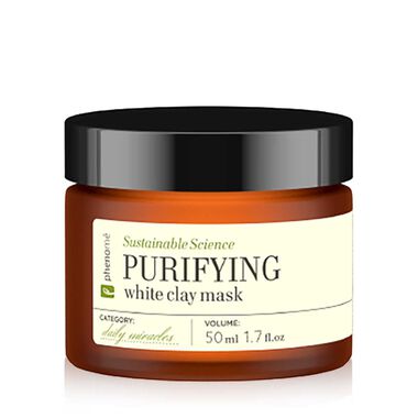 phenome sustainable science purifying white clay mask