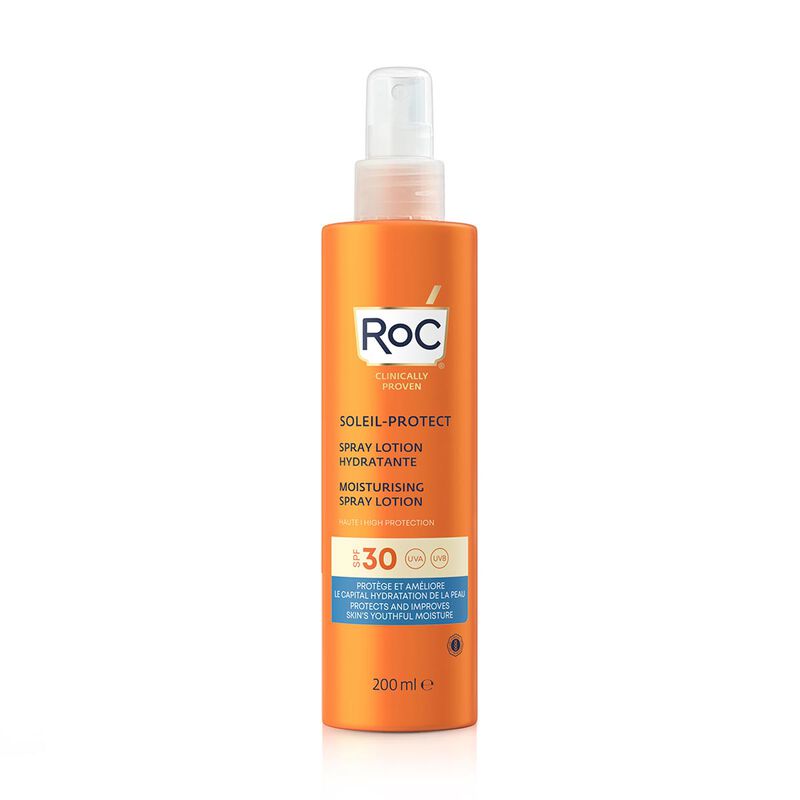 roc soleil protect moisturising spray lotion spf 30 200ml