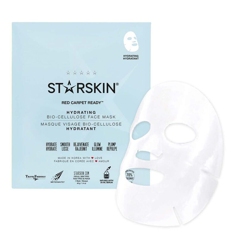 starskin red carpet ready coconut biocellulose second skin hydrating face mask