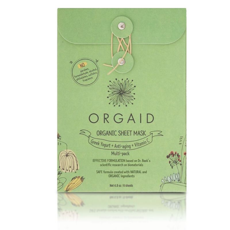 orgaid organic sheet mask multipack (6 sheets)