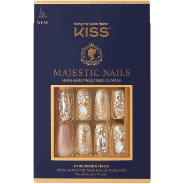 kiss kiss majestic nails my crown kma01c
