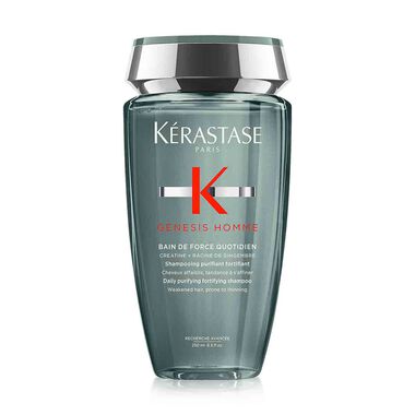 kerastase genesis homme bain quotidien purifying  shampoo for weakened hair, 250ml