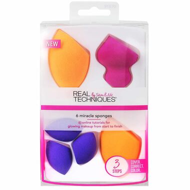 real techniques 6 miracle sponges
