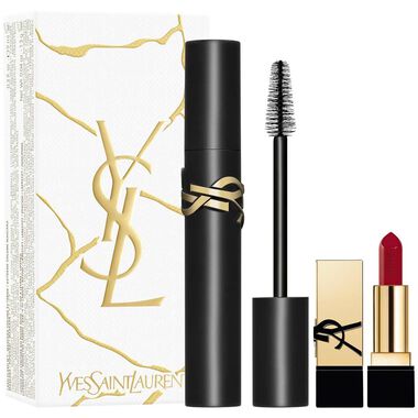 yves saint laurent ysl lash clash 01 9ml + mini rouge pur couture red 3.8g