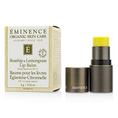 eminence organic skin care rosehip and lemongrass lip balm
