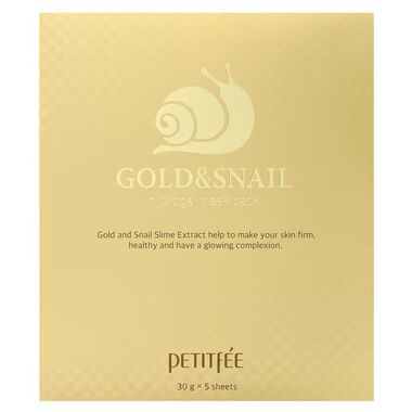 petitfee gold and snail hydrogel mask pack