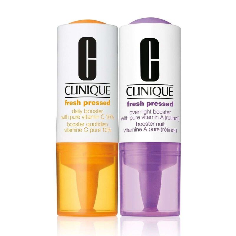 clinique clinique fresh pressed clinical daily and overnight boosters with pure vitamins c 10% + a (retinol) 1