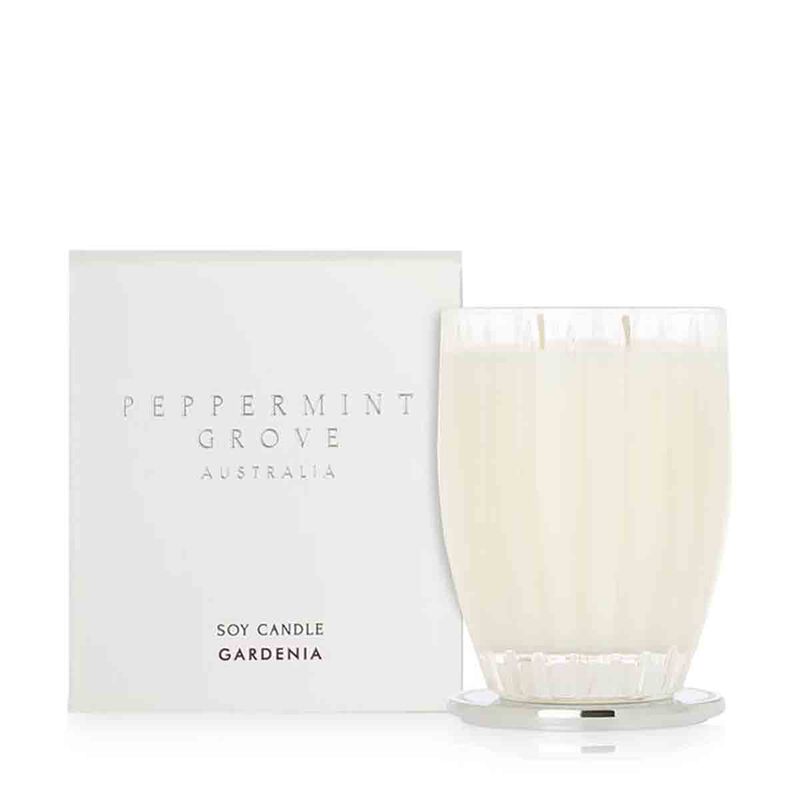 peppermint grove gardenia candle 350g