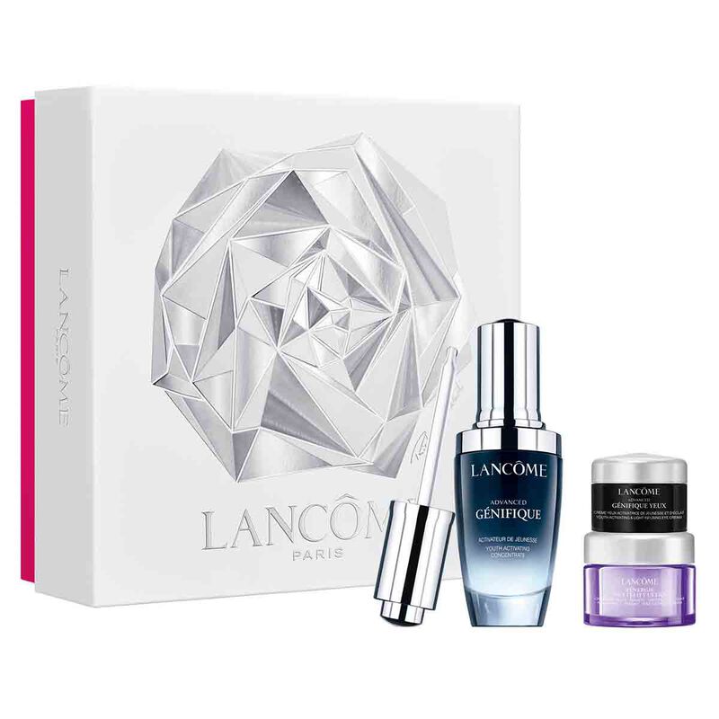 lancome genifique and renergie multilift skincare set  holiday limited edition