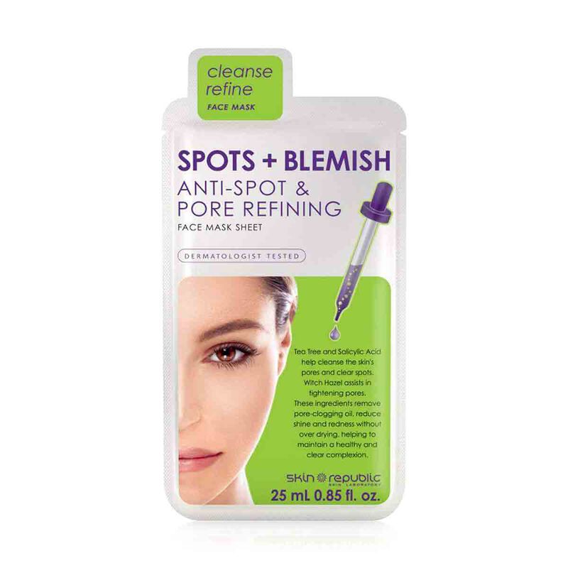 skin republic spots and blemish cleanse refine face mask