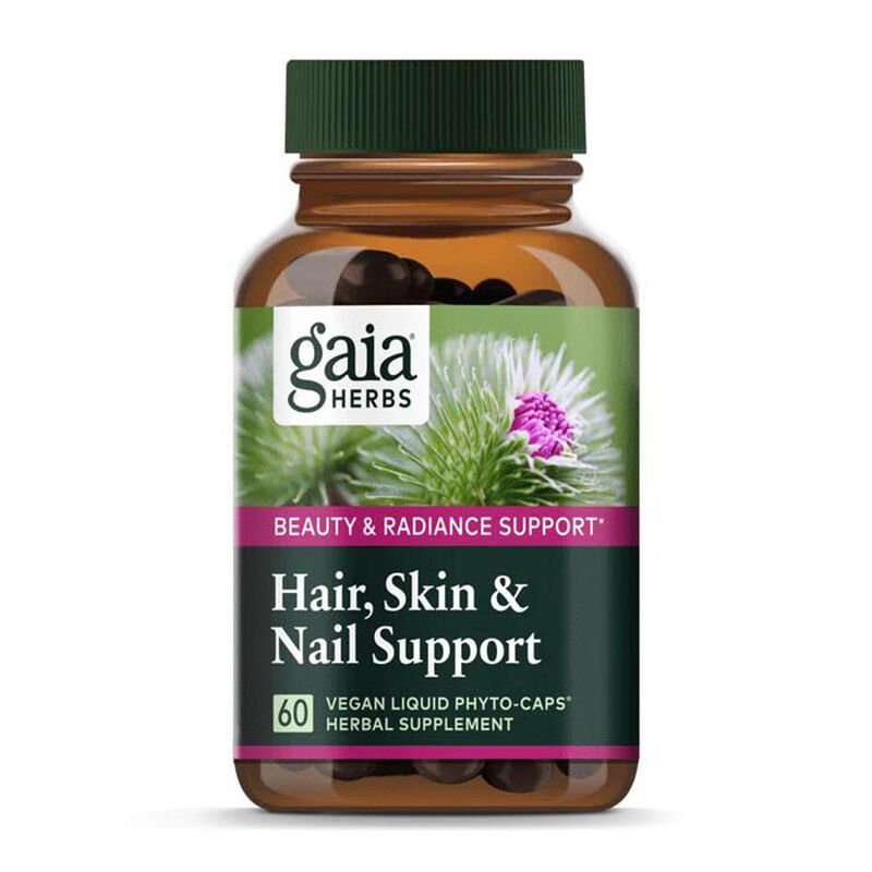 gaia herbs herbs hair skin & nail support capsules