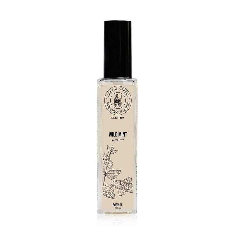 khan al saboun organic wild mint aromatherapy body oil perfume