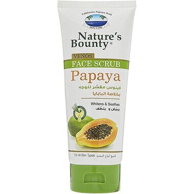 natures bounty papaya face scrub