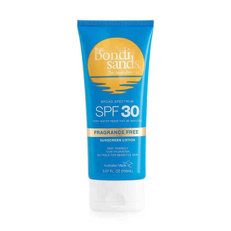 bondi sands sunscreen lotion spf30 fragrance free 150ml