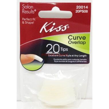 kiss kiss 20ps08 curve overlap nails20 count