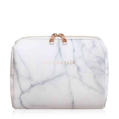 dear dahlia signature marble makeup pouch