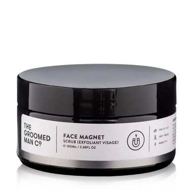 the groomed man co face magnet facial scrub