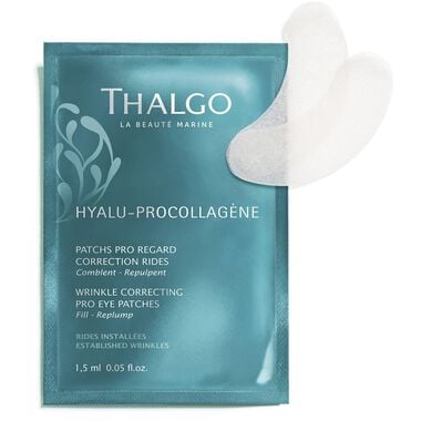 thalgo hyalu procollagene wrinkle correcting eye propatches 1box 8sachets