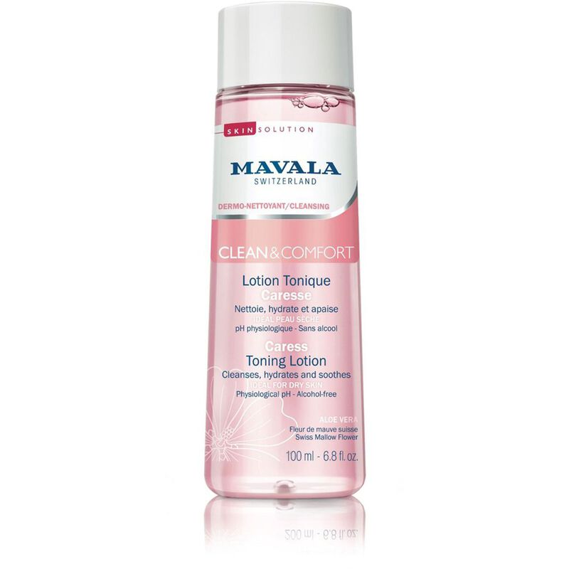 مافالا swiss skin solution clean and comfort caress toning lotion