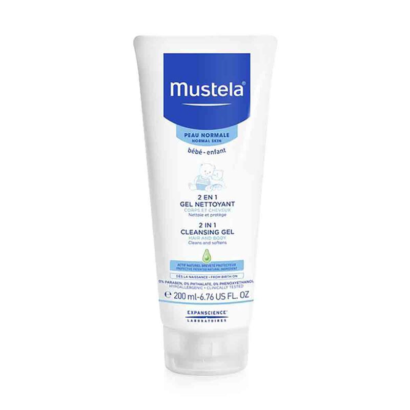 mustella 2 in 1 hair and body cleansing gel 200ml