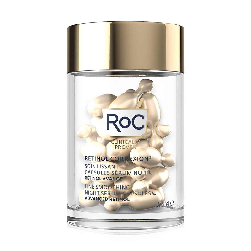 roc retinol correxion line smoothing night serum