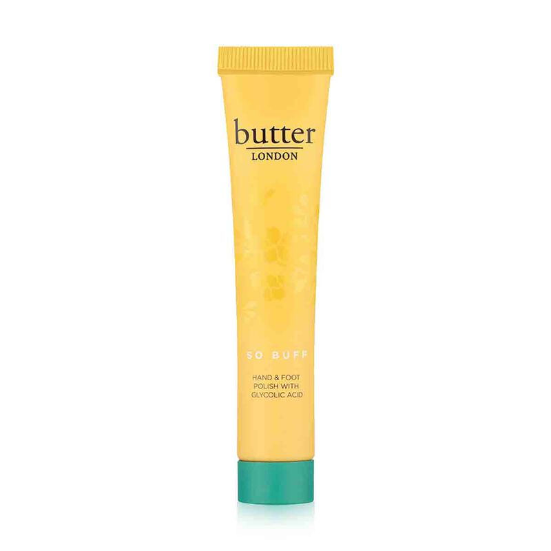 butter london so buff hand and foot polish with glycolic acid