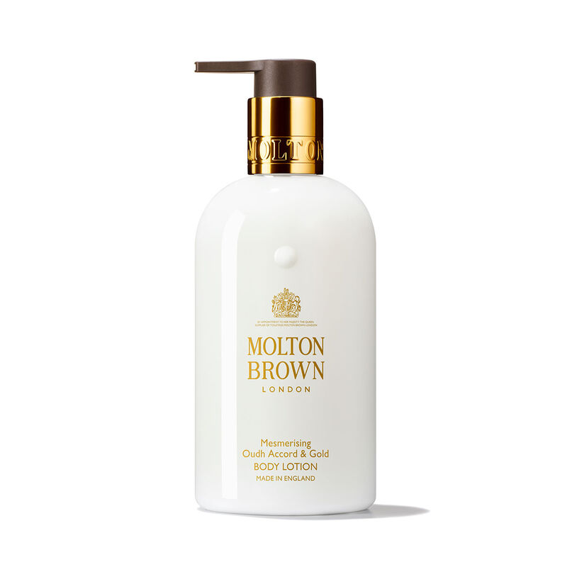 molton brown oudh accord & gold body lotion 300ml