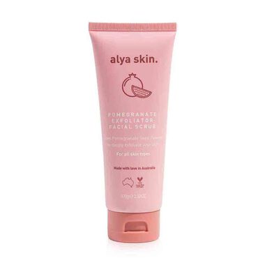 alya skin pomegranate exfoliator facial scrub 100g