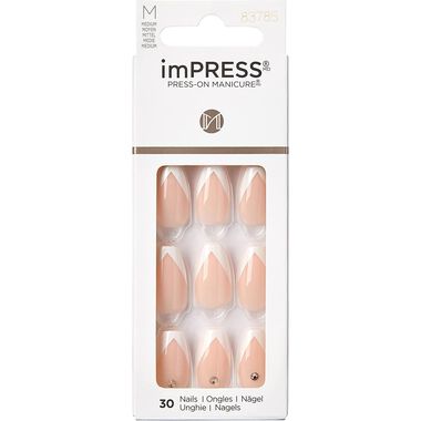 kiss kiss impress nails  so french kimm04c