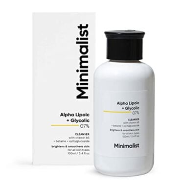 minimalist alpha lipoic and glycolic 7% cleanser