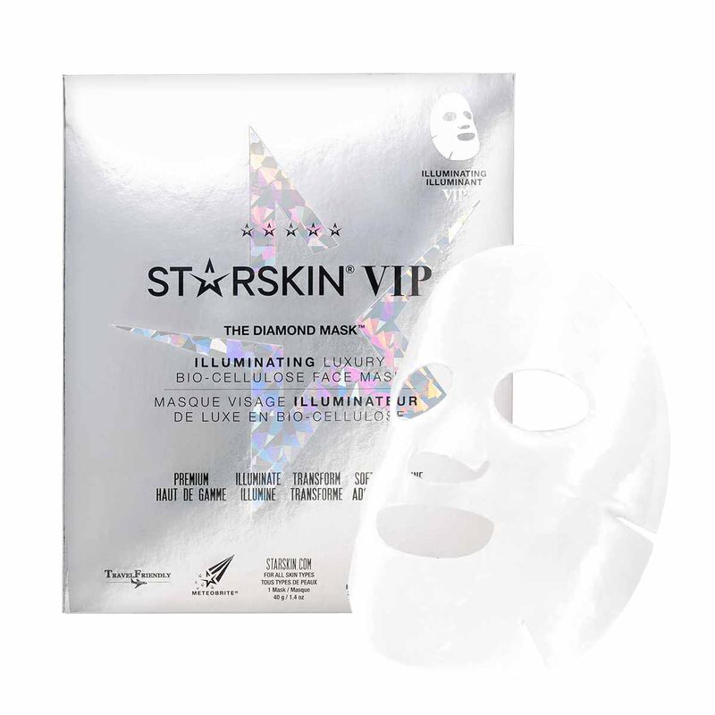 starskin the diamond mask vip illuminating coconut biocellulose second skin face mask