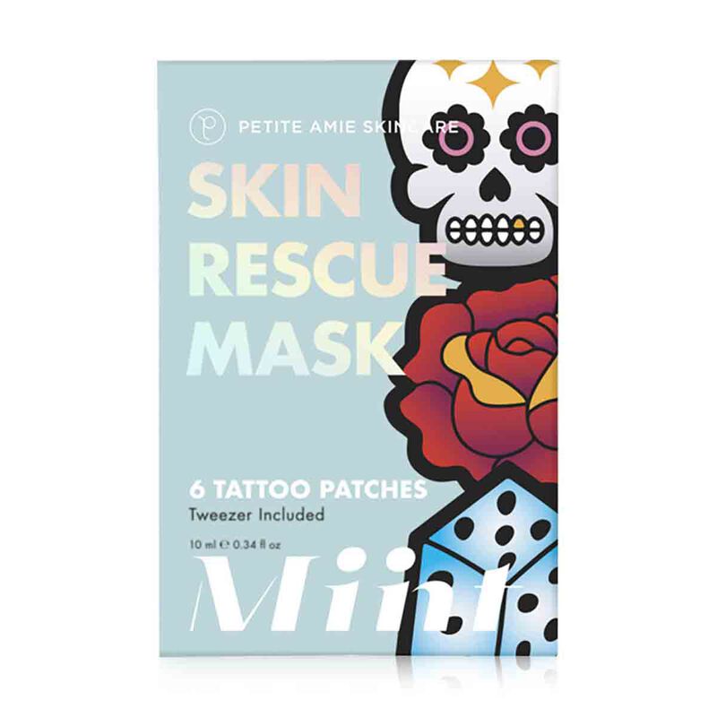 petite amie skincare miint skin rescue mask tattoo