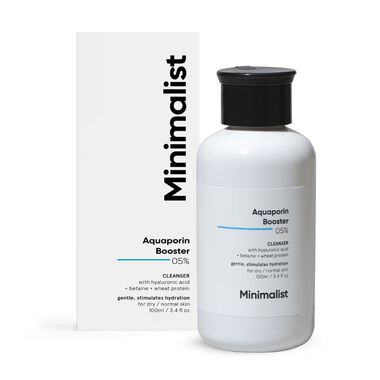 minimalist aquaporin booster 5% cleanser