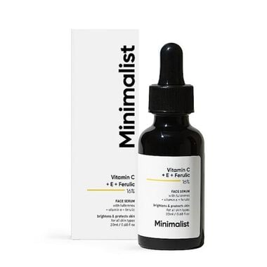 minimalist vitamin c  e and f 16% face serum