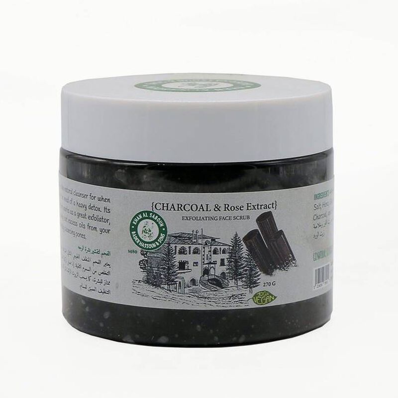 Khan Al Saboun EXFOLIATING FACE SCRUB CHARCOAL 140G