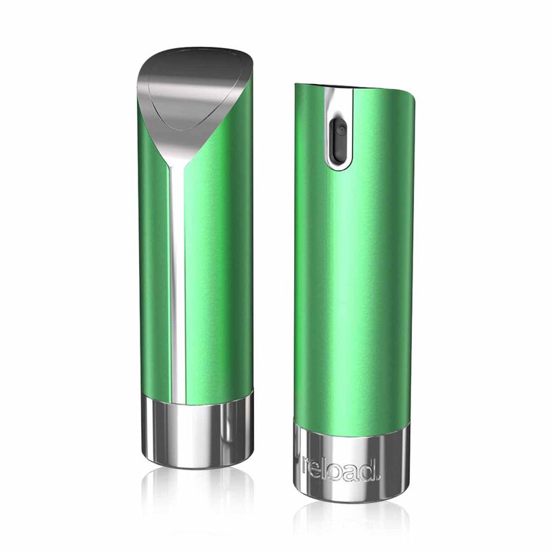reload green aluminium skin travel mini spray 5ml