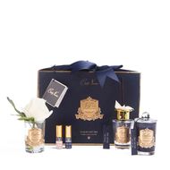 معطر جو باقة هدية أو دي في صندوق أزرق مع شارة ذهبية