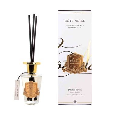 cote noire reed diffuser white garden with gold badge 150ml