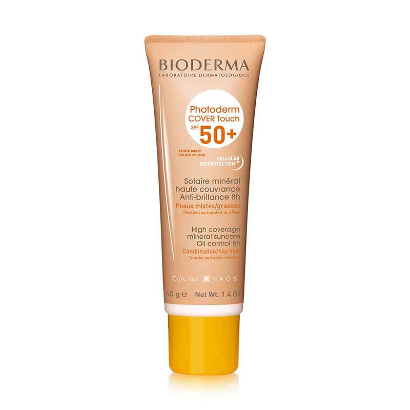 bioderma photoderm cover touch spf 50 high coverage mineral sunscreen 40g
