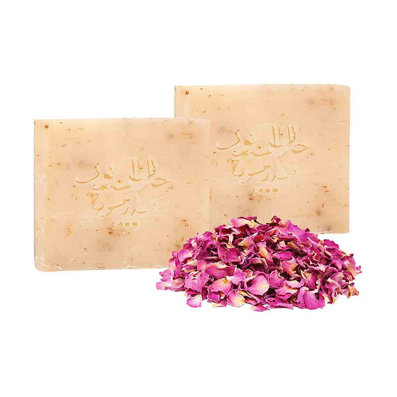 khan al saboun organic herbal rose soap