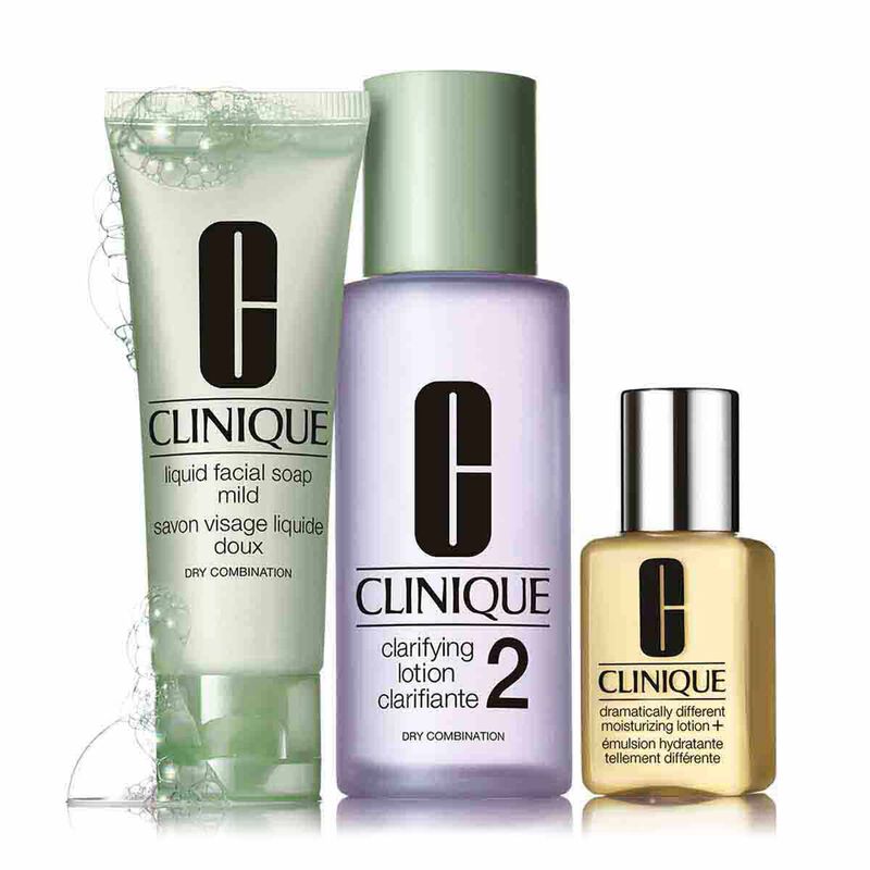 clinique 3step introduction kit skin type 2 dry skin