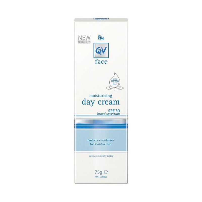 qv qv face moisturising day cream 75 gm spf 30+