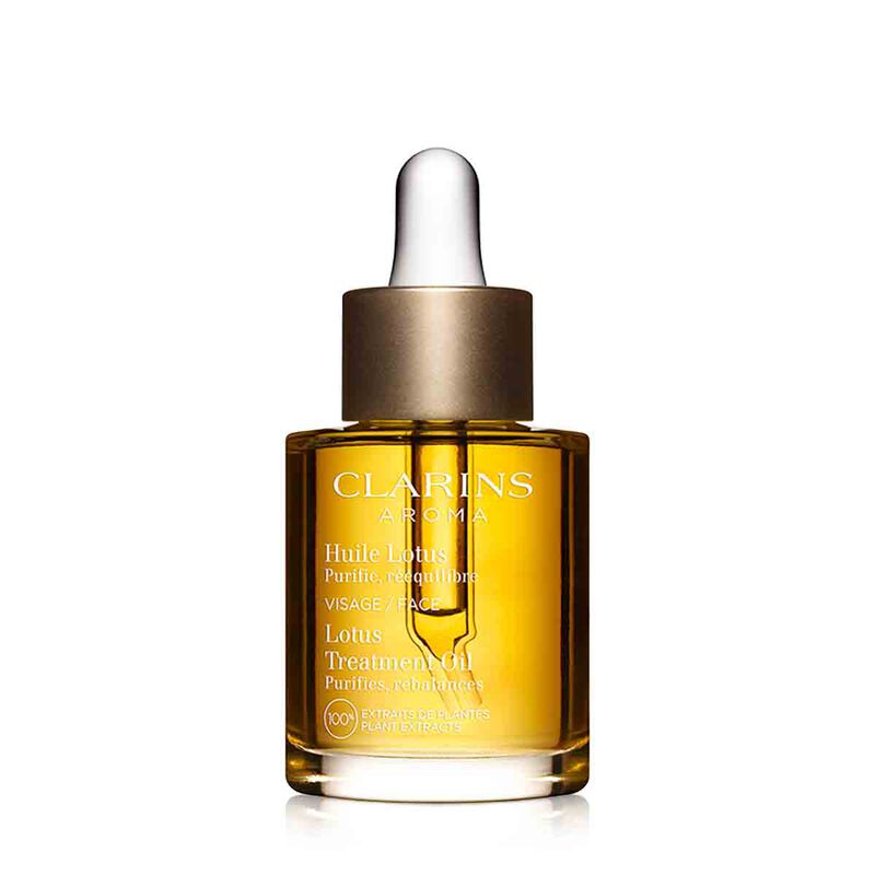 clarins lotus face treatment oil for oily combination skin 30ml