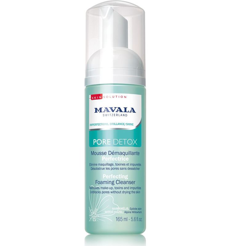 mavala mavala swiss skin solution pore detox perfecting foaming cleanser 165ml