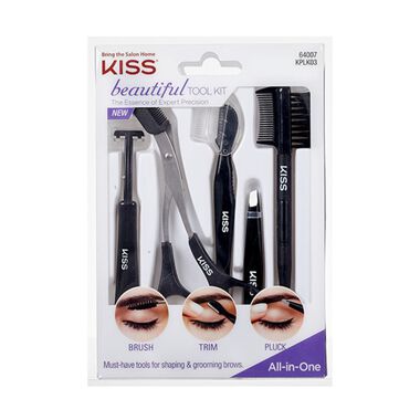 kiss kiss beautiful eyebrow tool kit  5 pieces