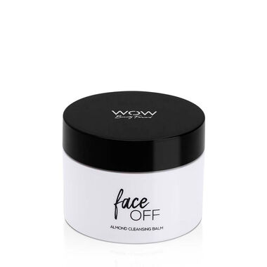 wow beauty face off  almond cleansing balm