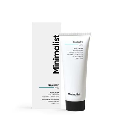 minimalist sepicalm 3% face moisturizer