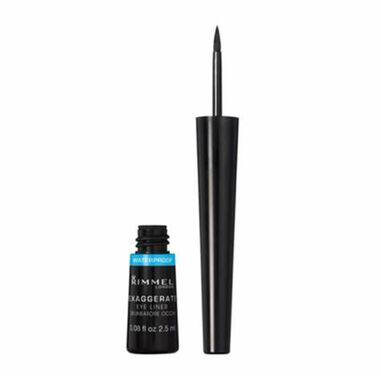 rimmel exaggerate waterproof liquid eyeliner, 003 black