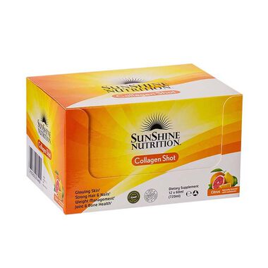 sunshine nutrition collagen shots citrus flavor