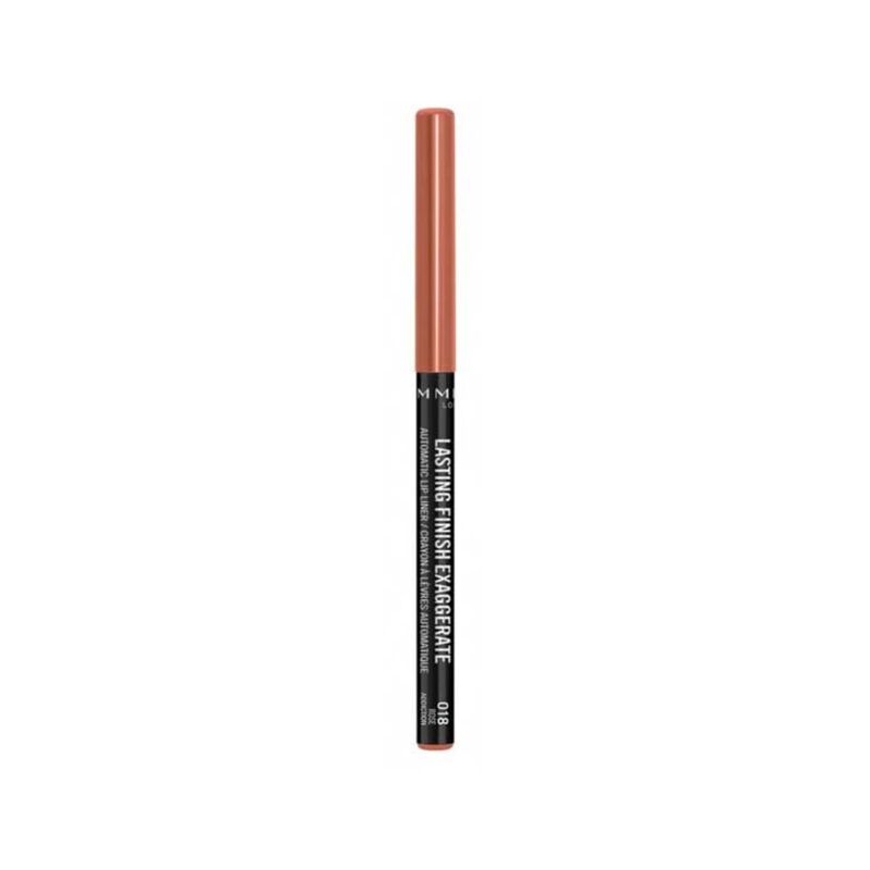rimmel lip liner lasting finish exaggerate  018: rose addcition